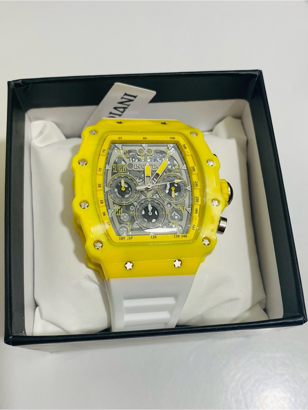 Invicta Yellow and White Men's Sport Watch
